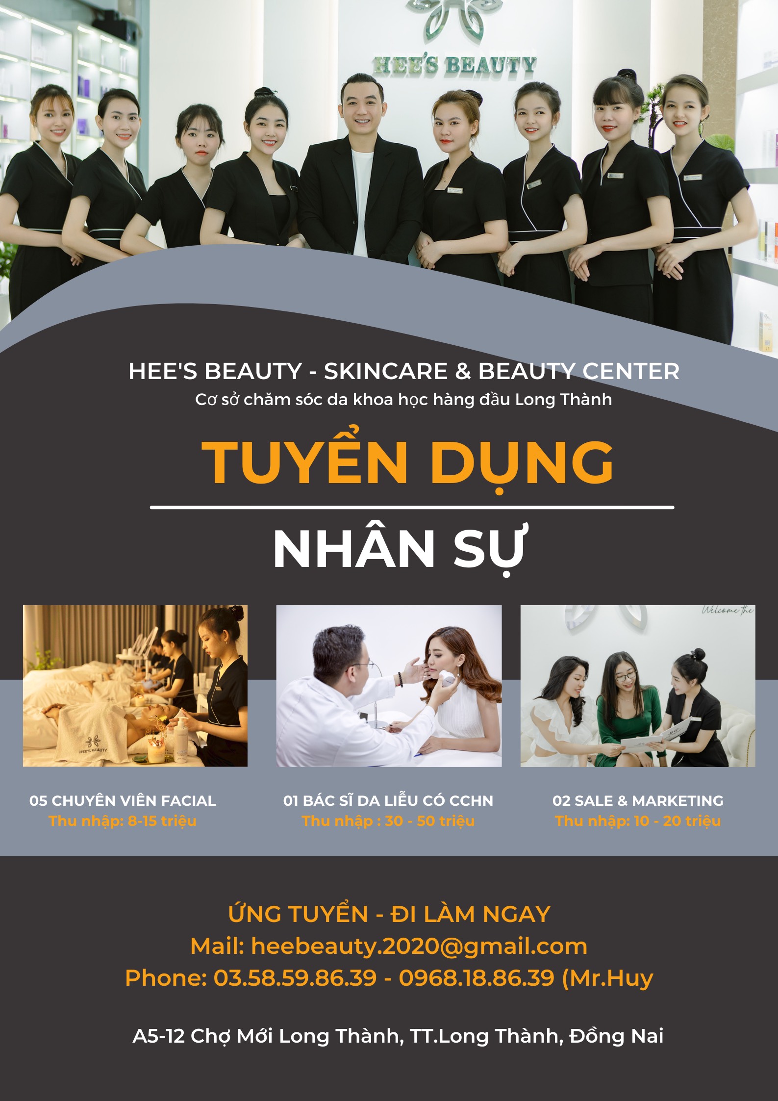Hee's beauty tuyển dụng